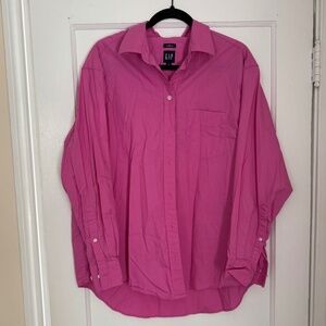 Gap Oversized Pink Buttondown Shirt